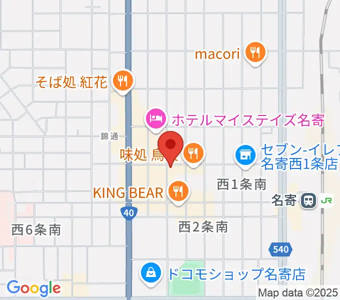名寄One step cafeの地図