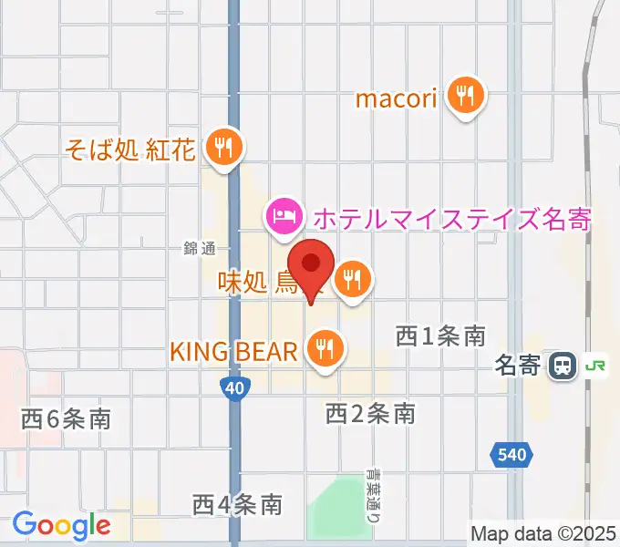 名寄One step cafeの地図