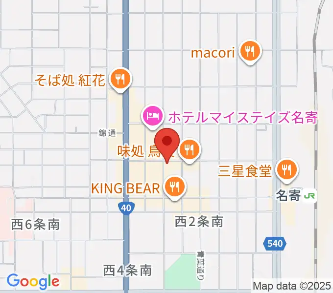 名寄One step cafeの地図