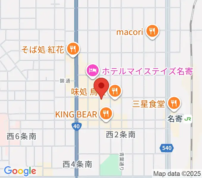 名寄One step cafeの地図