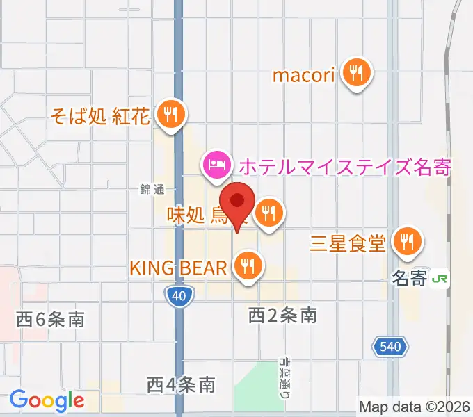 名寄One step cafeの地図