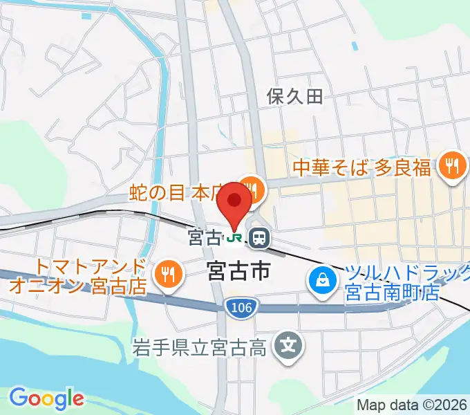 みやこハーバーラジオの地図