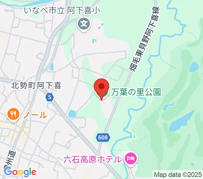 いなべ市北勢市民会館の地図