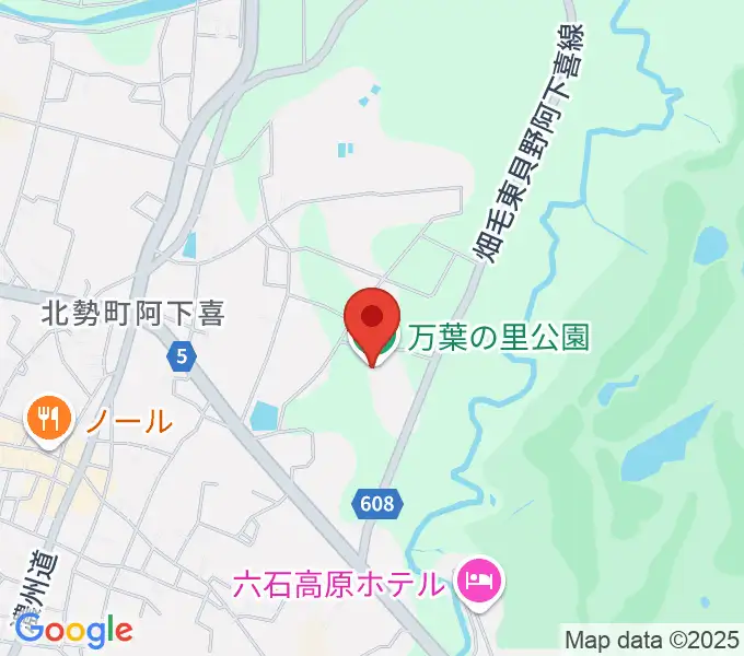 いなべ市北勢市民会館の地図