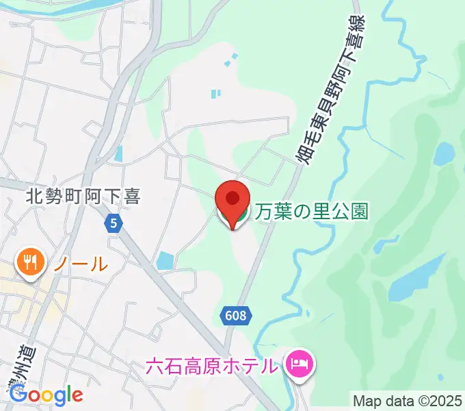 いなべ市北勢市民会館の地図