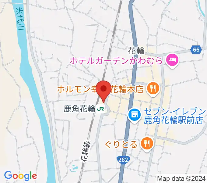 鹿角きりたんぽFMの地図