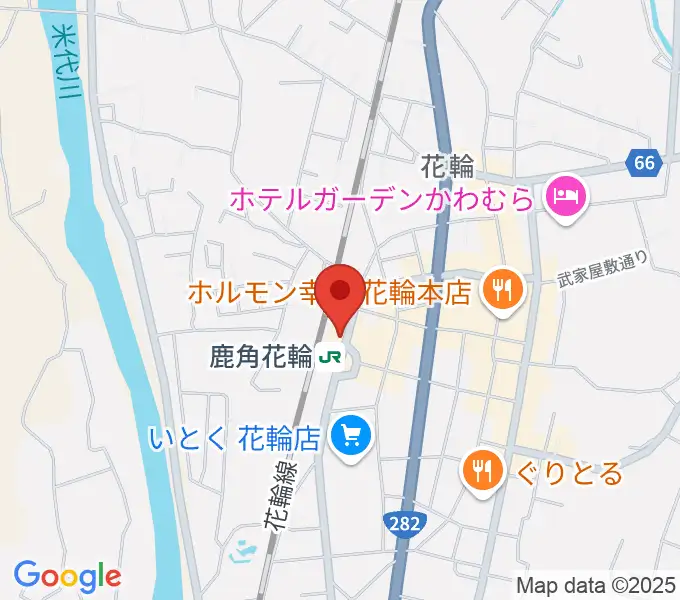 鹿角きりたんぽFMの地図
