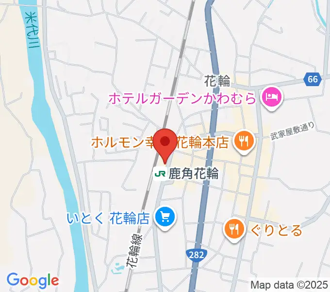 鹿角きりたんぽFMの地図
