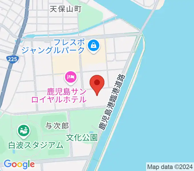 南日本新聞会館みなみホールの地図