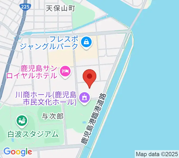 南日本新聞会館みなみホールの地図