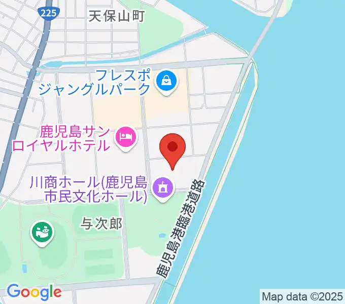 南日本新聞会館みなみホールの地図