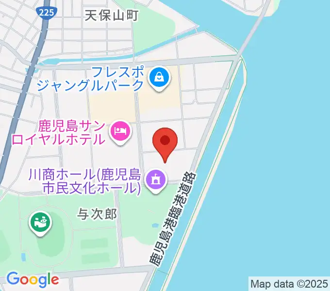 南日本新聞会館みなみホールの地図