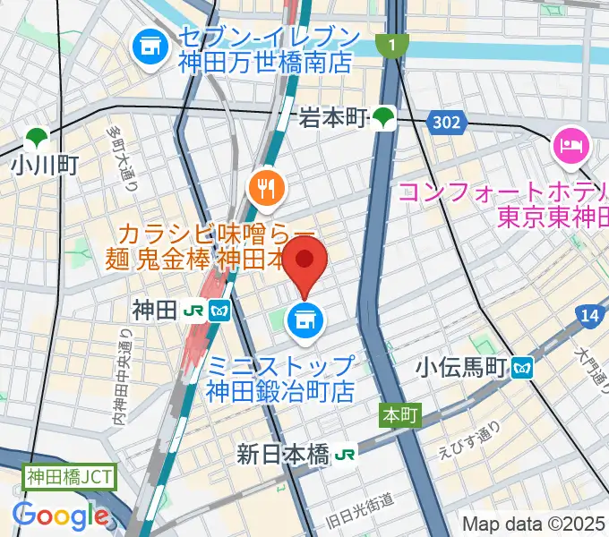 神田ISOLDEの地図