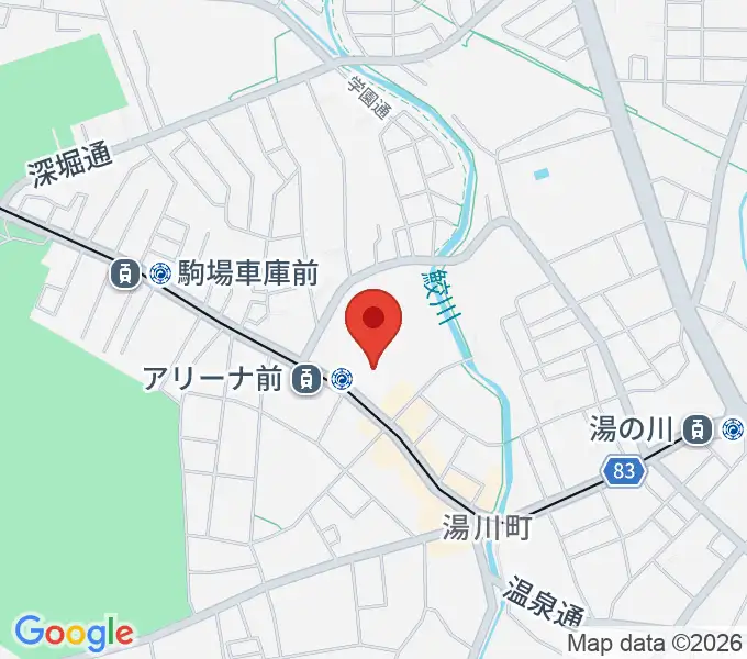 函館サーモン・まるなまアリーナの地図