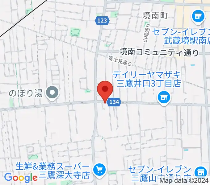 武蔵境フォンタナの地図