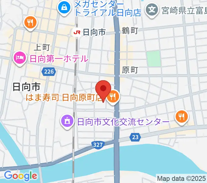 FMひゅうがの地図
