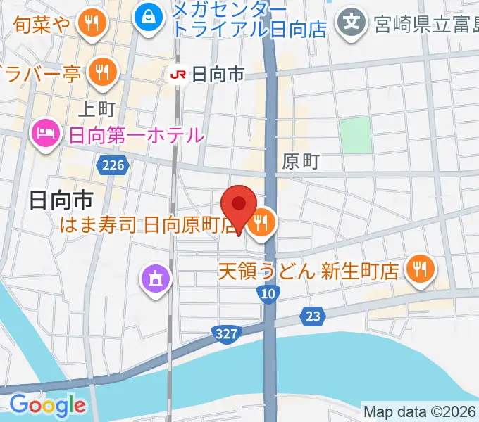 FMひゅうがの地図