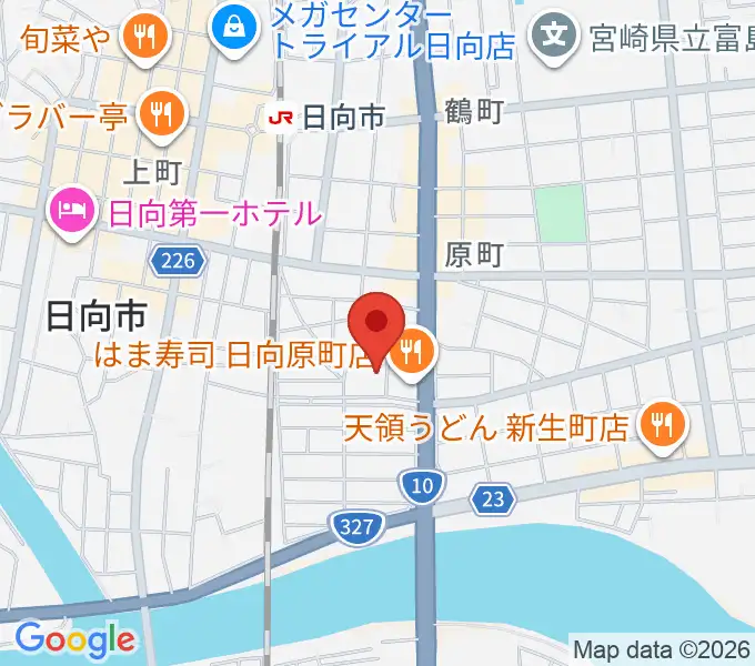 FMひゅうがの地図