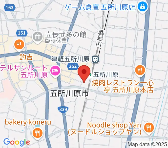 FMごしょがわら Gラジの地図