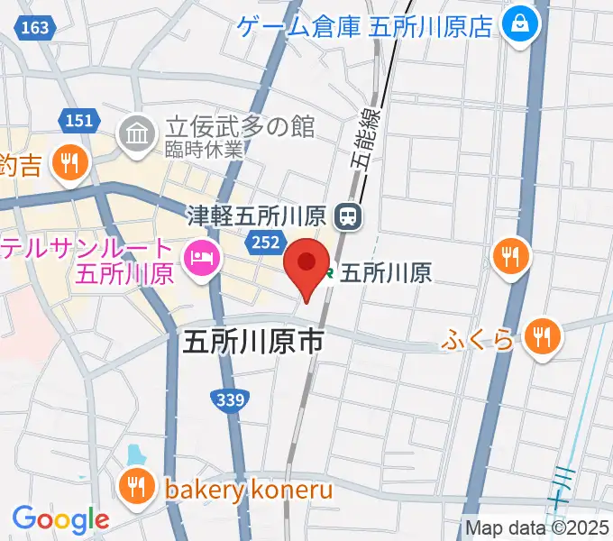 FMごしょがわら Gラジの地図