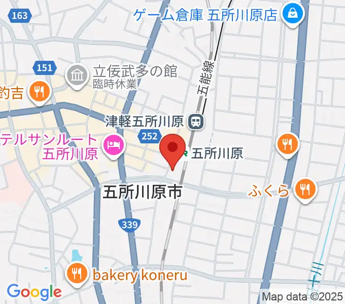 FMごしょがわら Gラジの地図