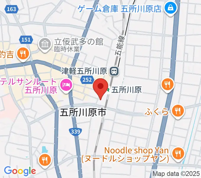 FMごしょがわら Gラジの地図