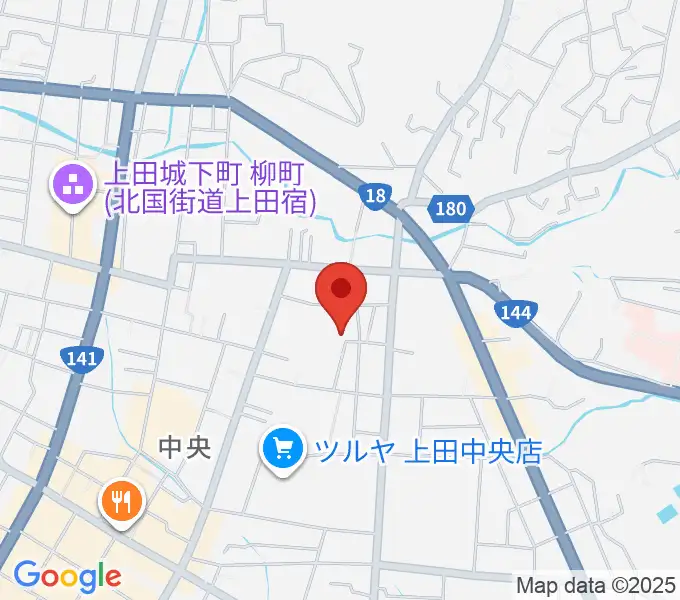 中澤ホールの地図