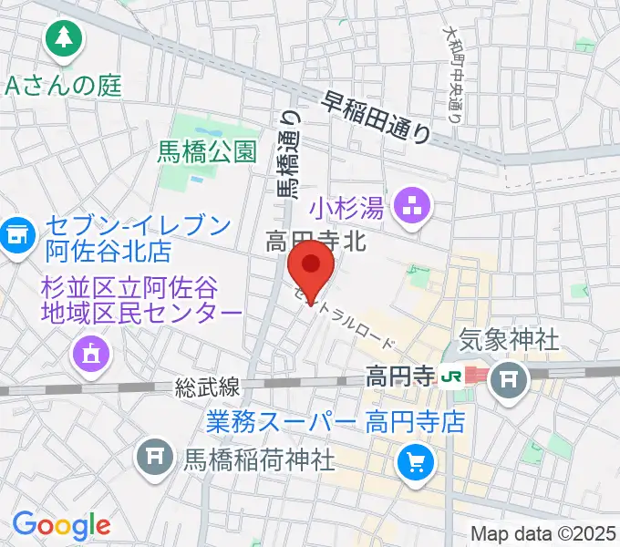 高円寺パンディットの地図