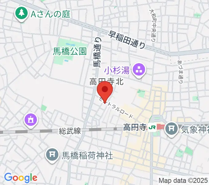 高円寺パンディットの地図