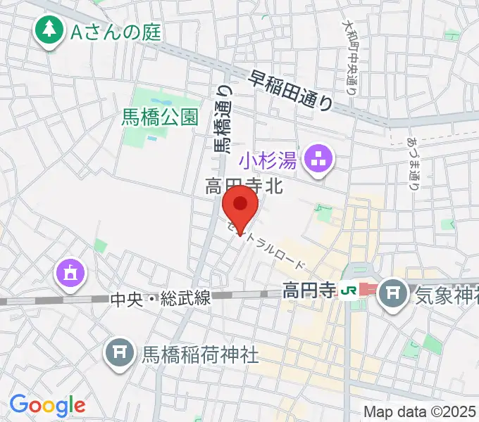 高円寺パンディットの地図