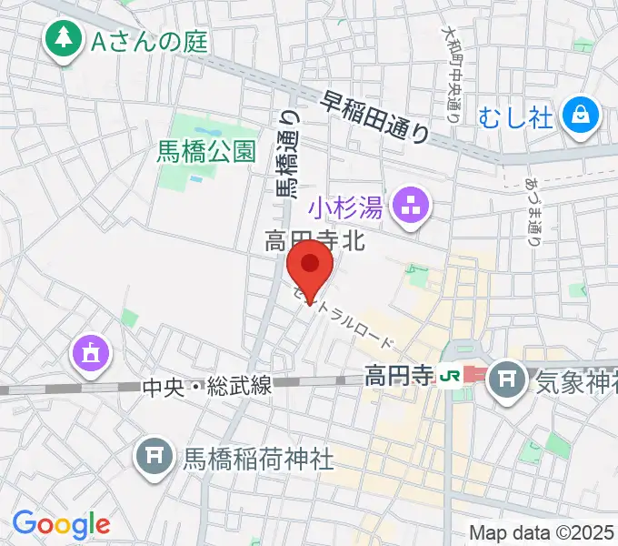 高円寺パンディットの地図
