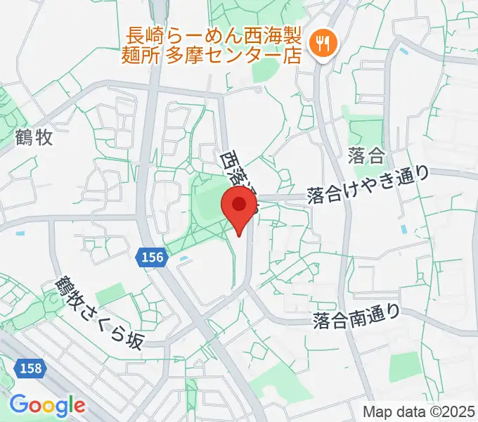 パルナソス多摩 シューベルトホールの地図