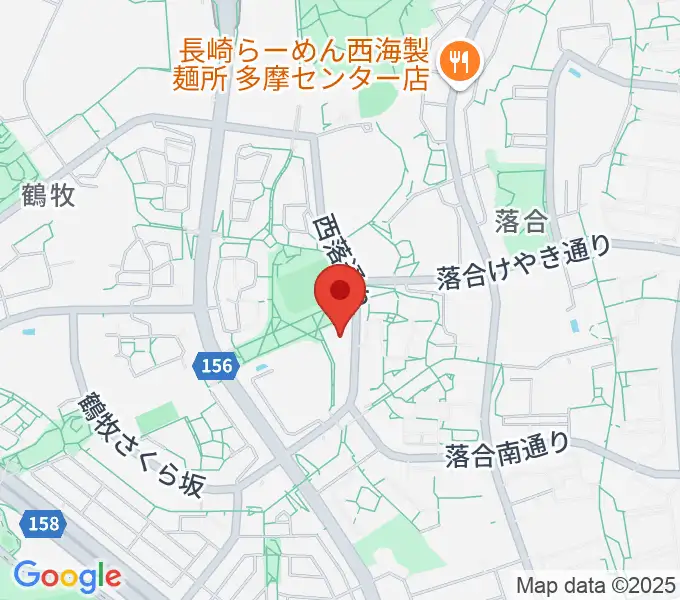 パルナソス多摩 シューベルトホールの地図