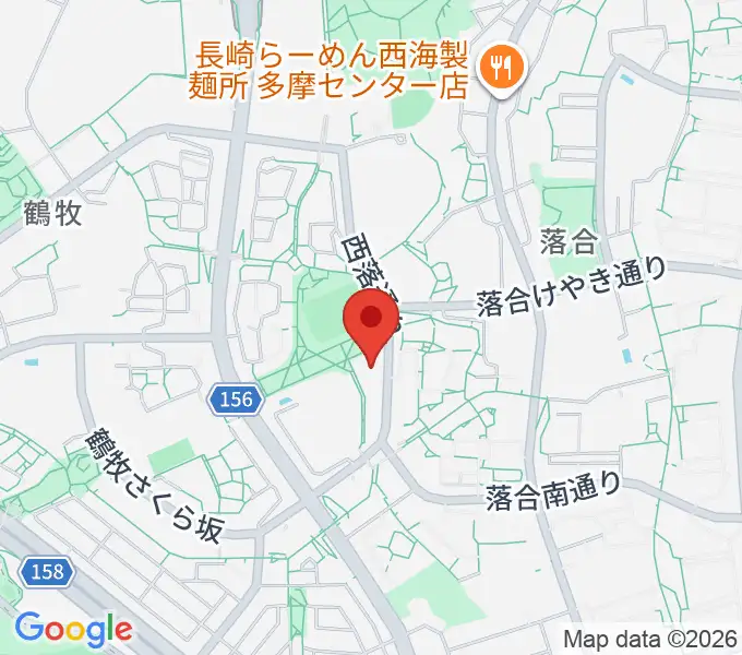 パルナソス多摩 シューベルトホールの地図