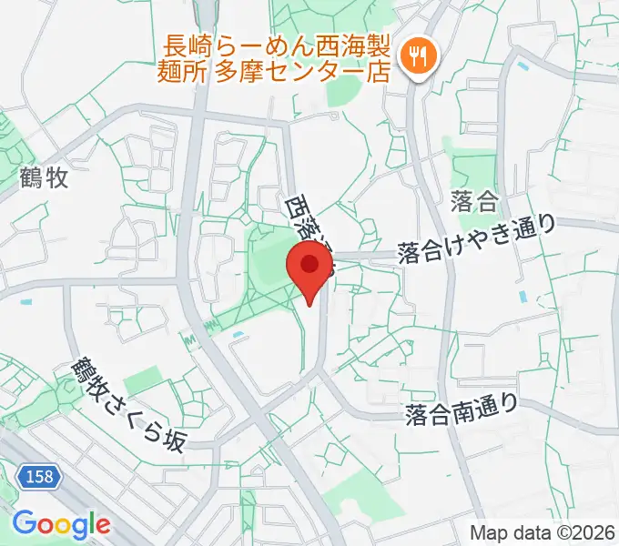 パルナソス多摩 シューベルトホールの地図