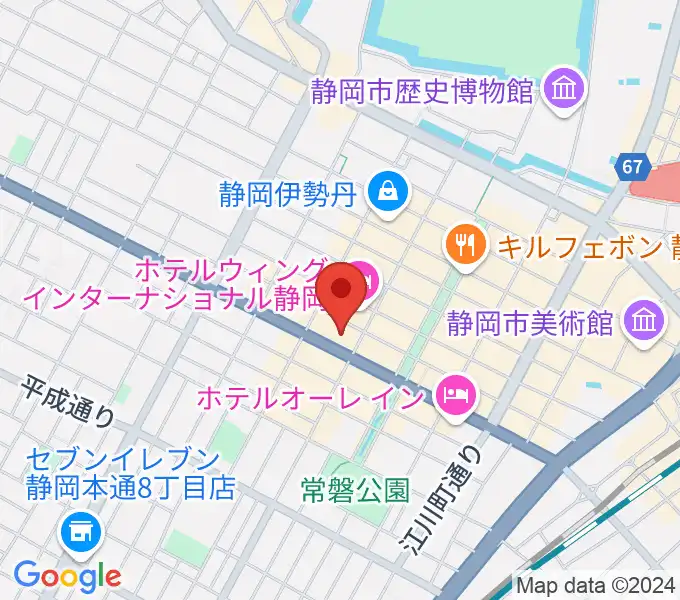 MIRAIEリアン コミュニティホール七間町の地図