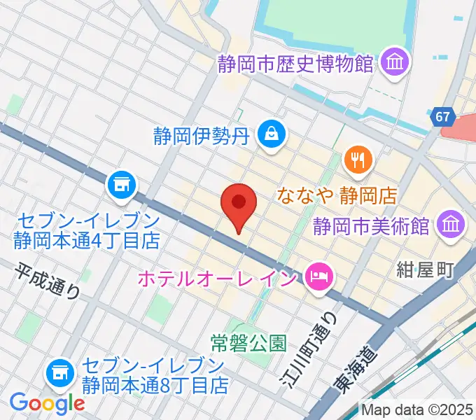 MIRAIEリアン コミュニティホール七間町の地図