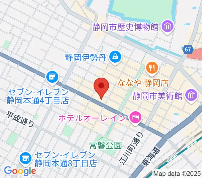 MIRAIEリアン コミュニティホール七間町の地図