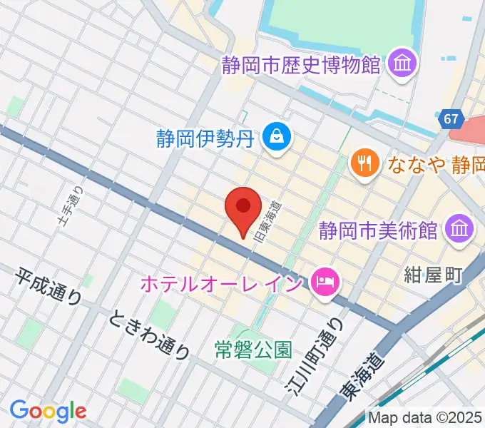 MIRAIEリアン コミュニティホール七間町の地図