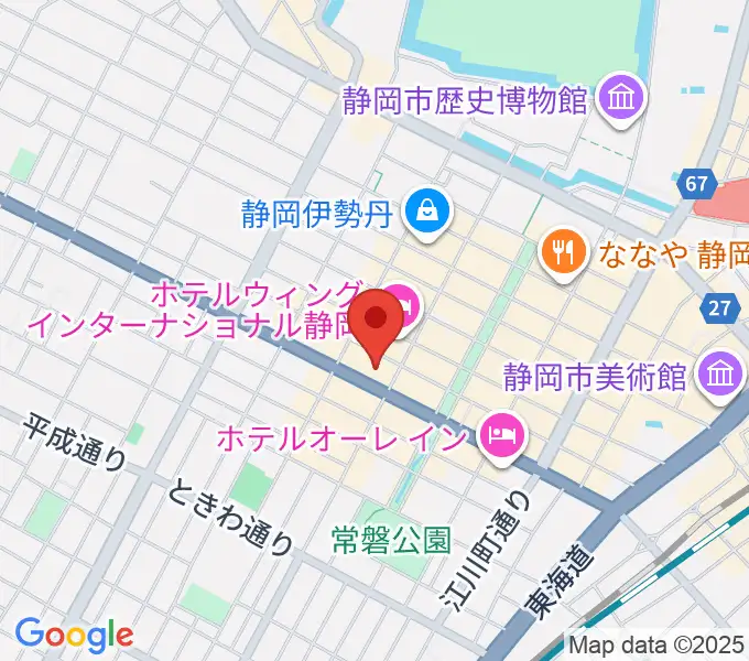 MIRAIEリアン コミュニティホール七間町の地図