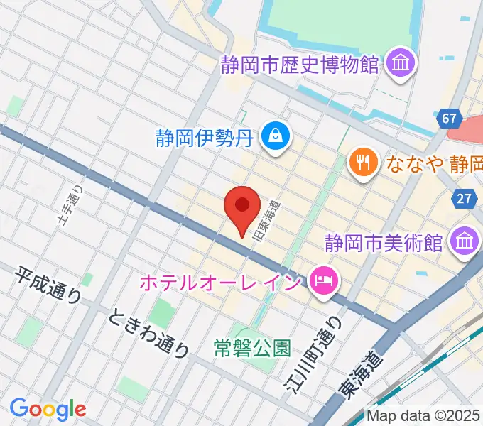 MIRAIEリアン コミュニティホール七間町の地図