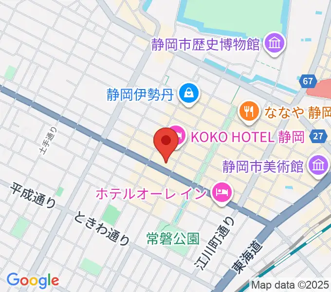 MIRAIEリアン コミュニティホール七間町の地図