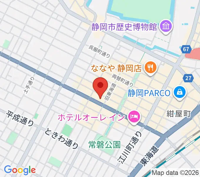 MIRAIEリアン コミュニティホール七間町の地図