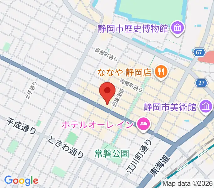 MIRAIEリアン コミュニティホール七間町の地図
