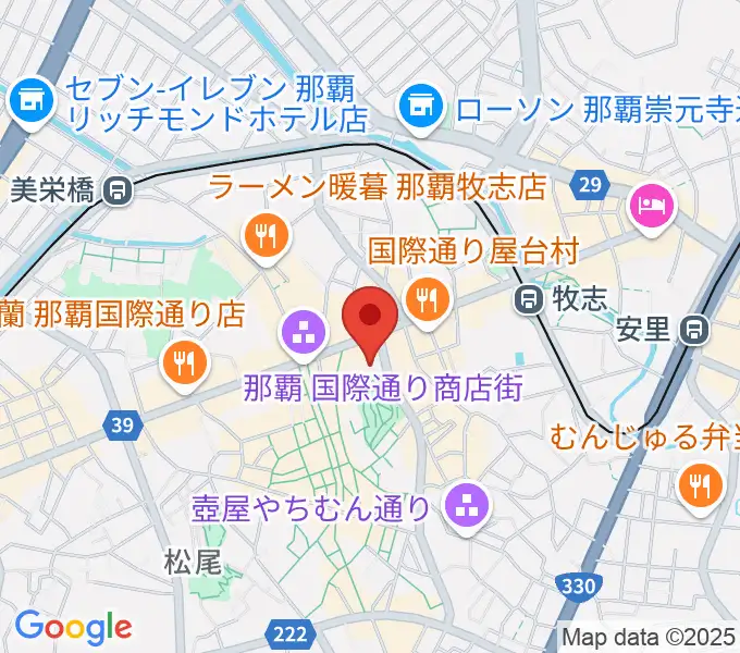 てんぶす那覇の地図