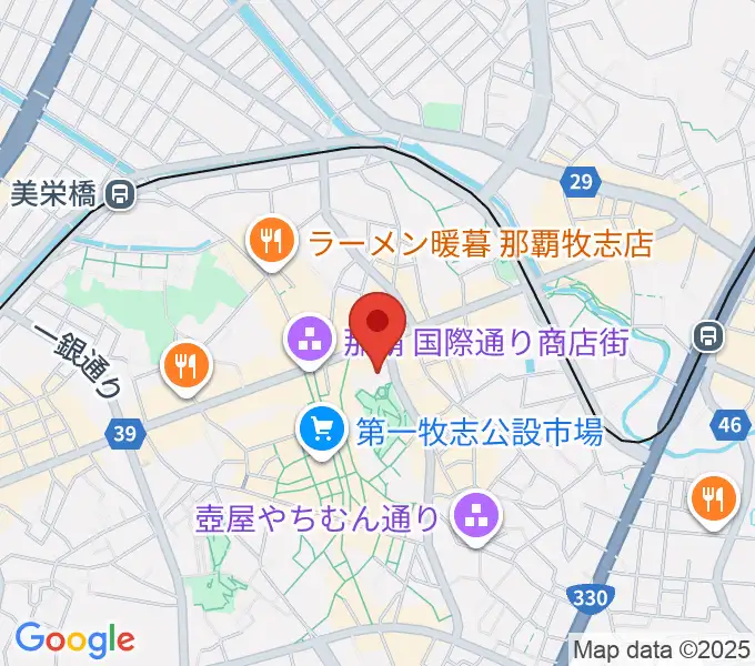 てんぶす那覇の地図