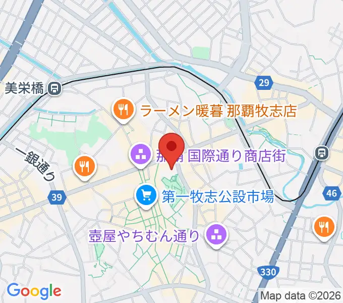 てんぶす那覇の地図