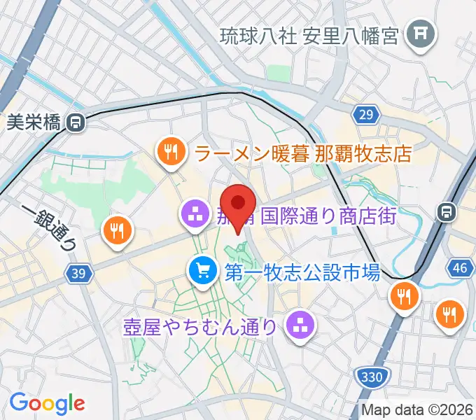 てんぶす那覇の地図