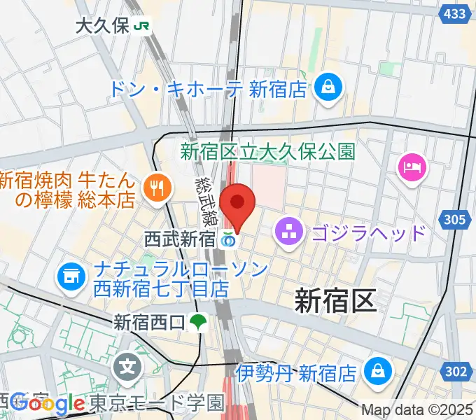 新宿バッシュ!!の地図