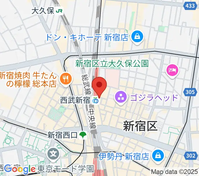新宿バッシュ!!の地図